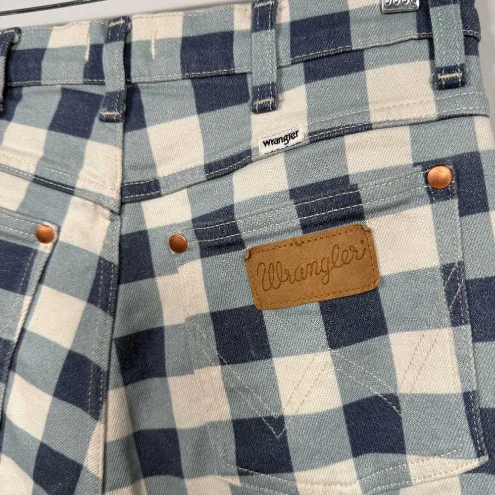 Wrangler Wrock 672 Gingham Cropped Jeans, Size 29, Great Condition! - Picture 9 of 15
